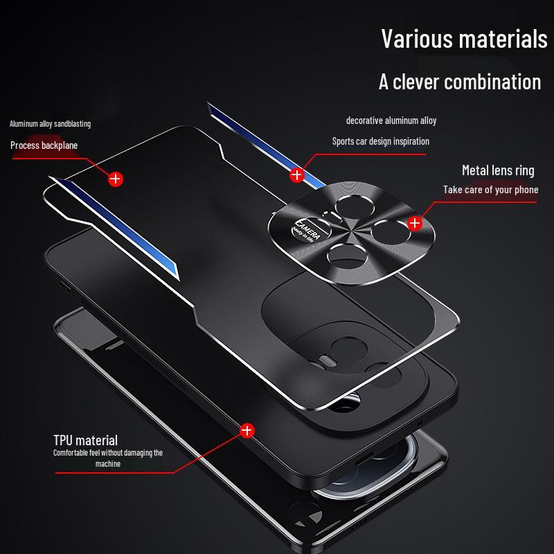 iQOO15 Metal Matte Protective Case: Full Lens Coverage, Anti-Drop, Unisex Design