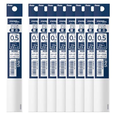 Pentel Ballpoint Pen EnerGel 10 Refills Refills, XLRN5-CA 0.5mm, Blue-Black,