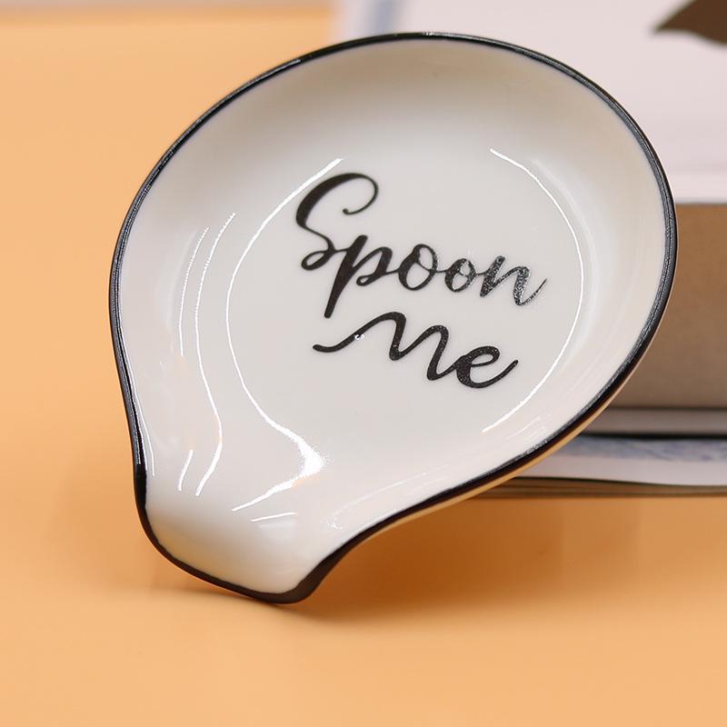 Ceramic Spoon Rest & Holder - Creative Thickened Design for Restaurant or Home