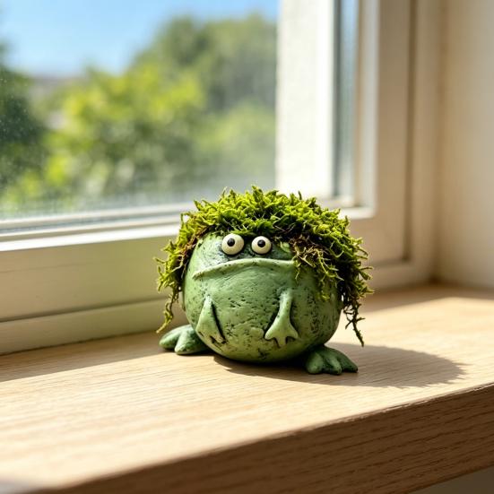Small Animal Planter Pot Cartoon Frog/Crocodile/Dog Flower Pot Cute Decorative Cactus Pot for Home Office Desk Garden Decor
