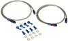 Furtun Frână Spate SWAGE LINE Aluminiu Transparent pentru VFR800ABS SAR158 Kit, (Rosu albastru), Furtun, 06-07