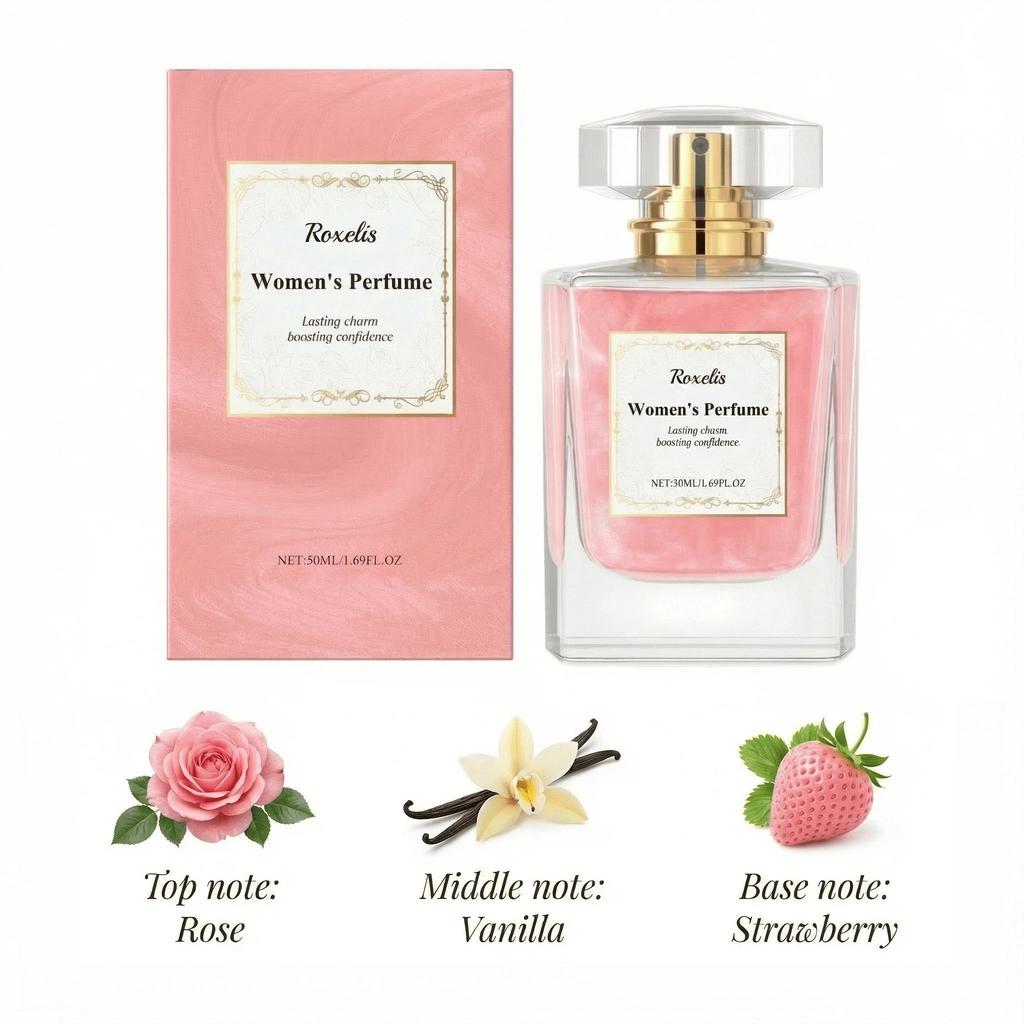 50ml Intense Rose Perfume – Elegant and romantic with long-lasting fragrance. Perfect for dates and everyday wear. A thoughtful gift for her.