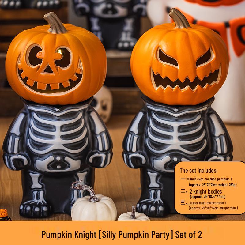 Luminous White Pumpkin Lantern: Large Halloween Decoration for Shopping Malls & Theme Events