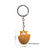 Adorable Eggshell Cartoon Cat Resin Pendants Keychain For Gifts Children