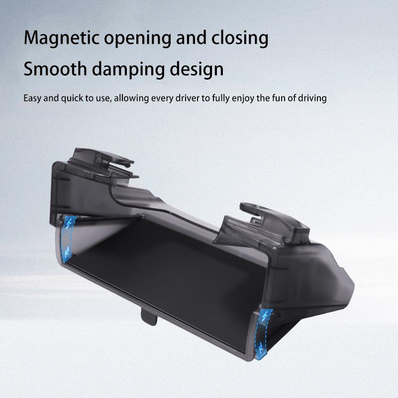 For Tesla Model Y Juniper/Model3 Highland Tray Magnetic Under Screen Hidden Storage Box Magnetic opening and closing storage box