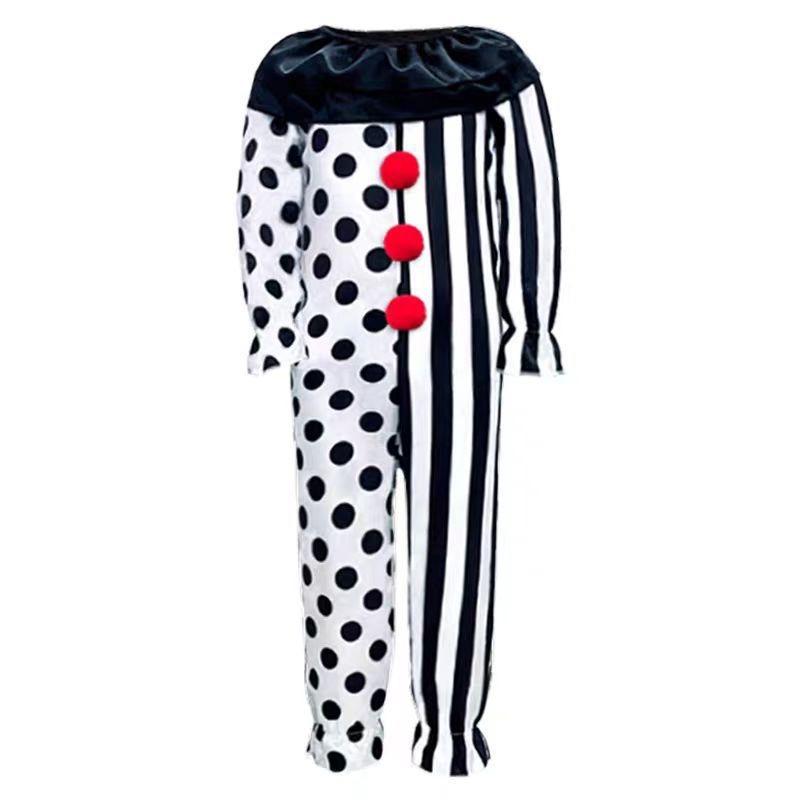 Halloween costume broken soul clown costume, horror movie Halloween costume stage performance costume