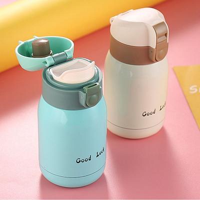 Cartoon Stainless Steel Tumbler Leak-proof Hot Water Bottle Flask Insulated Thermocup Coffee Mug