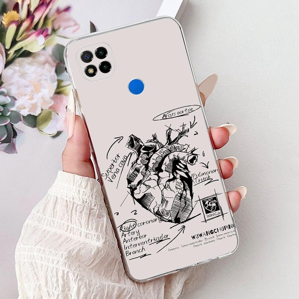Coque pour Xiaomi Redmi 9C Mode Chat Coque Arrière de Téléphone Pour Xiaomi Redmi9C 9 C Redmi 9C Coque Souple en Silicone 6.53'' Sacs Pare-chocs
