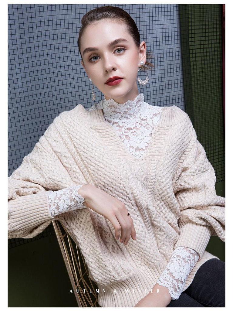 Women's High-Neck Silk Base Layer Top - Slim Fit, Plus Velvet, Thickened, Stylish Body Shaping for Autumn and Winter.