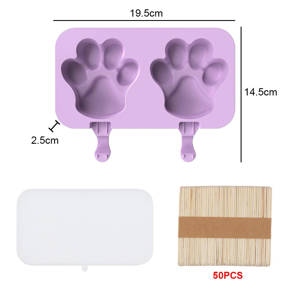 Silicone World 8/4/3 Hole Silicone Mold Silicone Ice Cream Mold Popsicle Molds DIY Ice Cream Mould Ice Pop Maker Mould Ice Tray