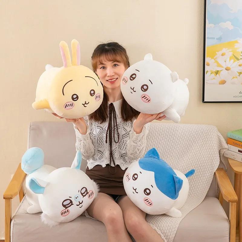 Large Size Anime Plush Stuffed Doll Cartoon Character Room Decoration Cute Doll Girl Holiday Gift