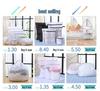 Large Black & White Fine Mesh Laundry Bag for Machine Washing and Clothing Storage