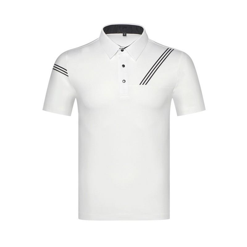 Mens Quick-Dry Golf Polo Shirt Breathable Short Sleeve Performance Top Outdoor Sports