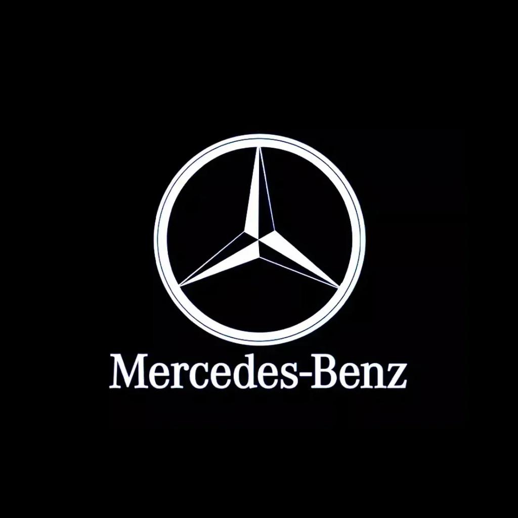 Car Sticker 2Pieces Car Door Light Logo Laser Projector Ghost Shadow Welcome Light For Mercedes Benz CLA C117 C207 AMG CLS C218