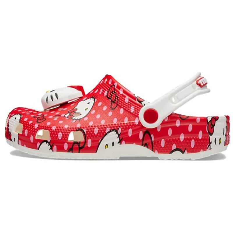 Hello Kitty x Crocs Sanrio Series Comfortable Casual Hole Shoes Women's Red