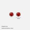 Simple Crystal Stud Earrings Fashion Women December Birthstone Colorful Diamond Earrings for Girls Gift