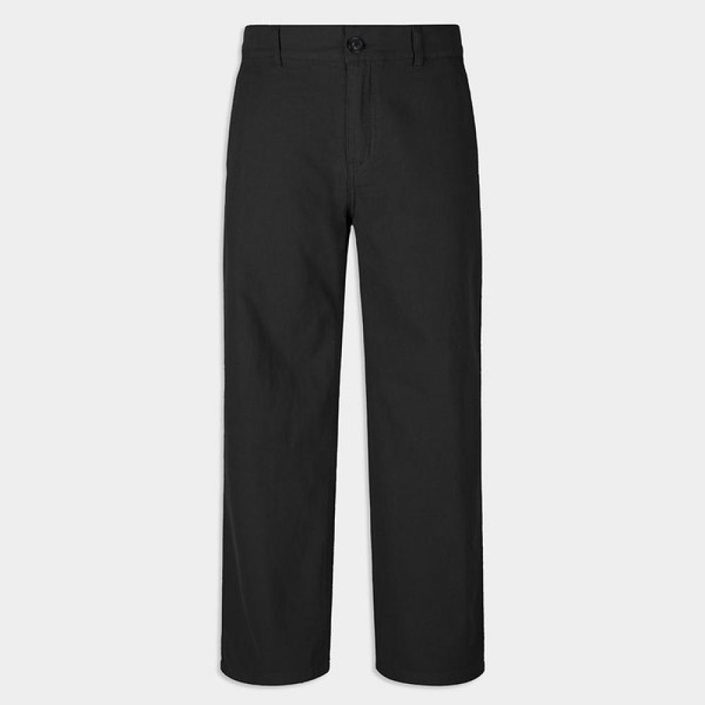 Weekhour Banding Wide Cotton Pants Black BLACK/S