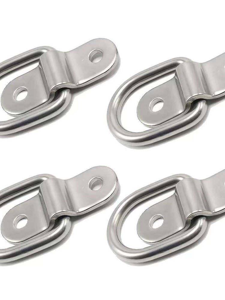 D-type pull ring hooks secure pull rings on containers, vans, trucks, and other cargo vehicles.