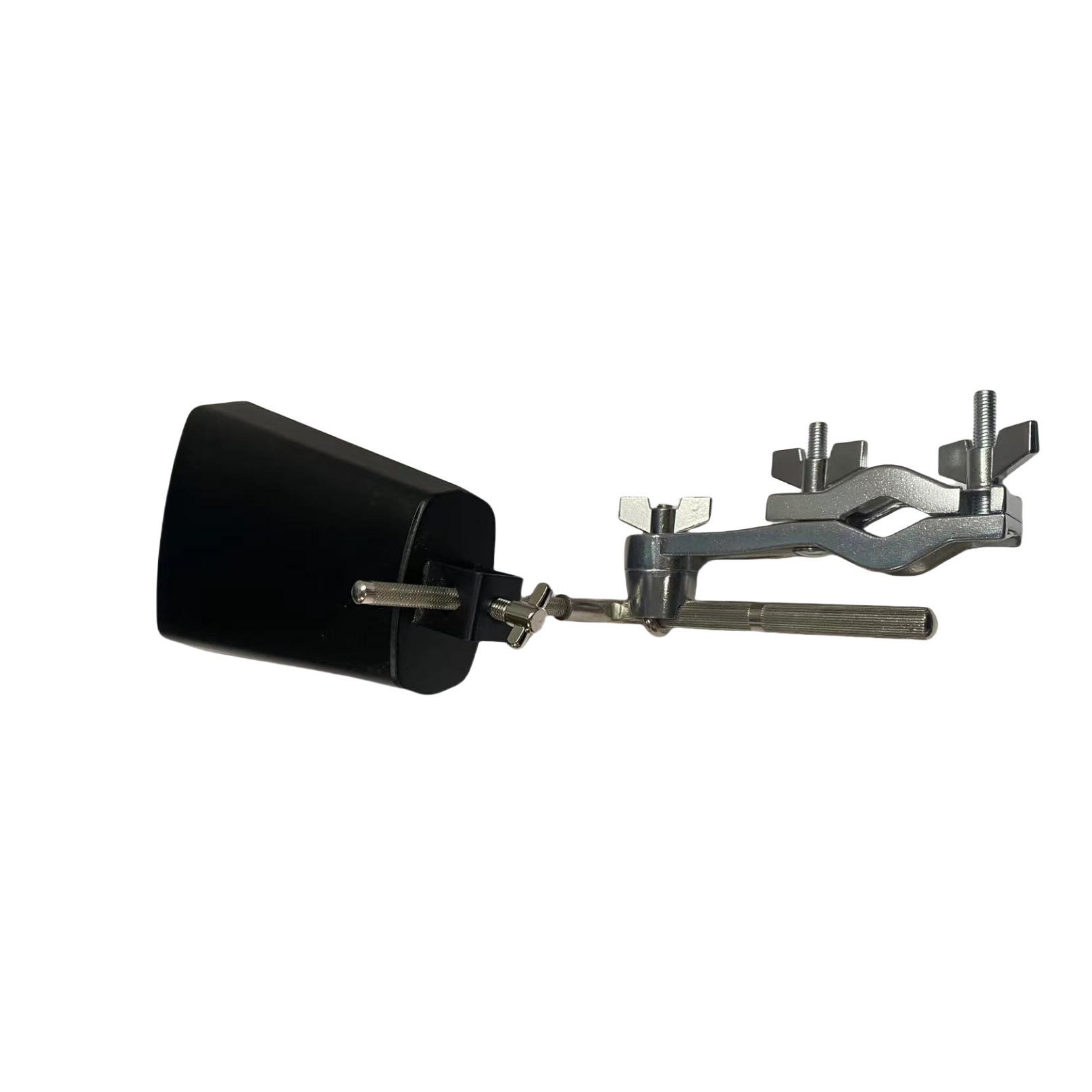 Large Cowbell with Kick Drum Clamp and Stand - Jazz Drum Accessories