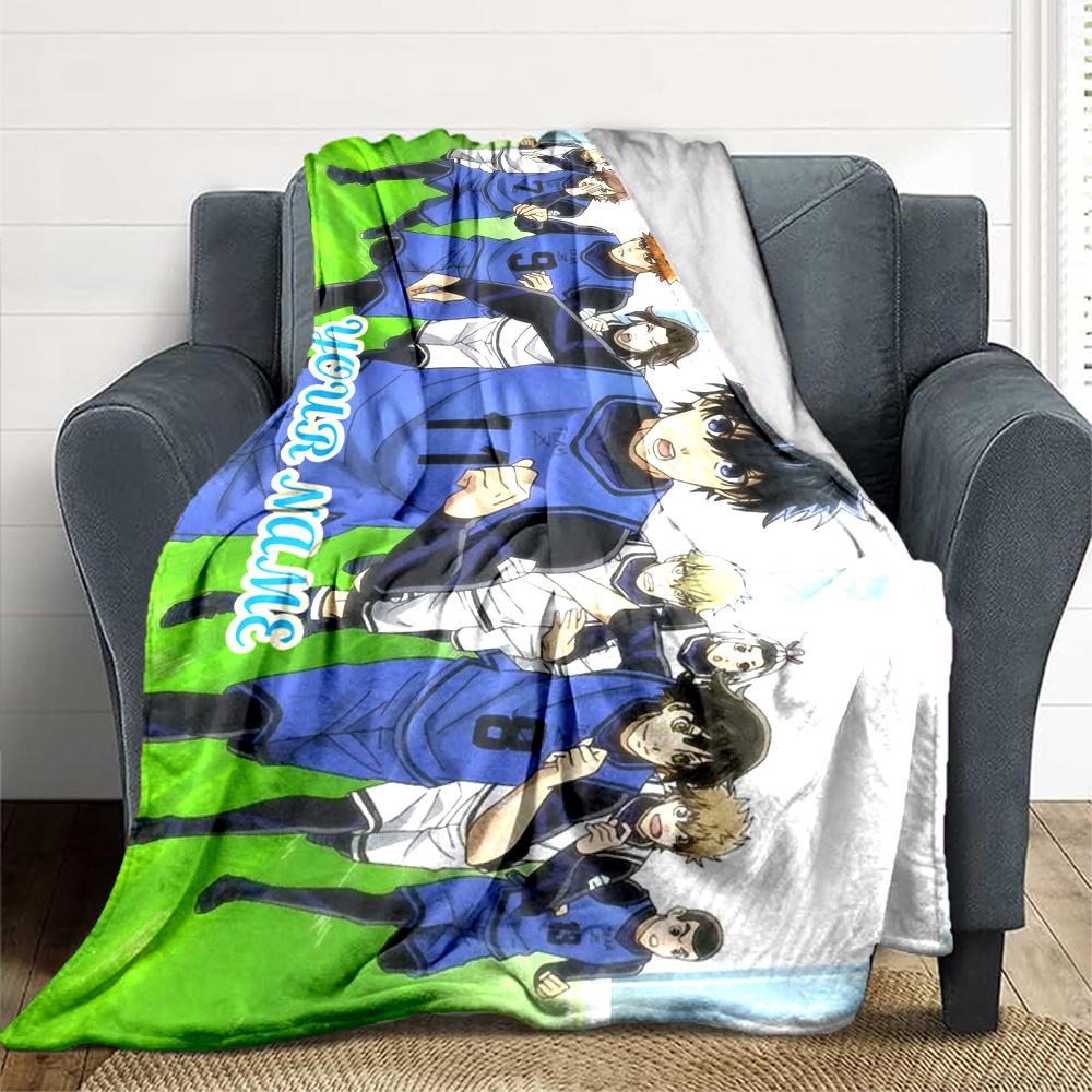 Custom 1pc Anime Characters Unite Blanket, Soft And Comfortable Blanket, Casual Warm, Camping Travel Blanket, Birthday Gift Q9137