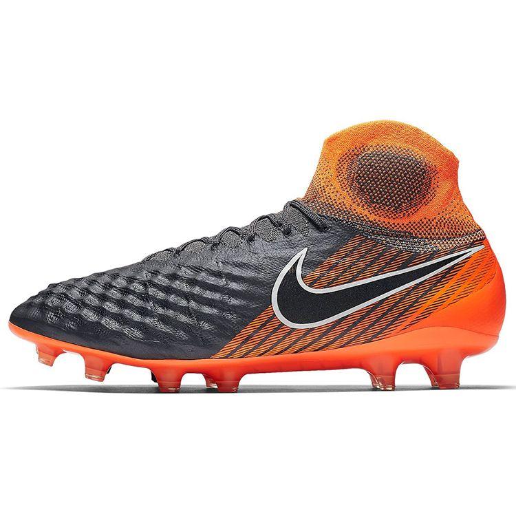 

Nike Magista Obra 2 Elite DF FG Grey Total Orange Men Sneakers Dark-Grey Black-Total-Orange-White AH7301-080 42