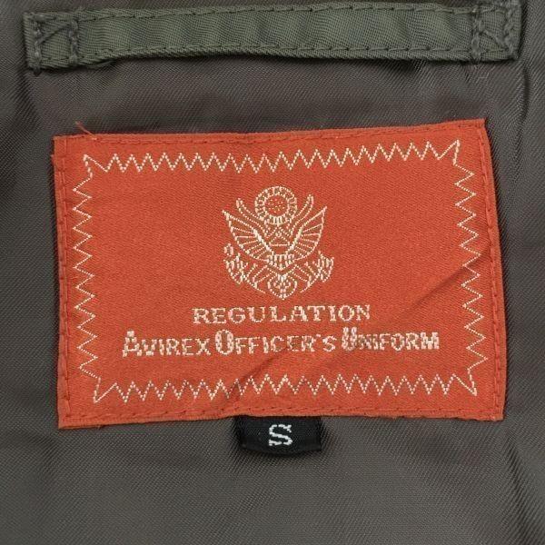 AVIREX Regulation Mods Coat Military Blouson Outer Mens Size S Olive