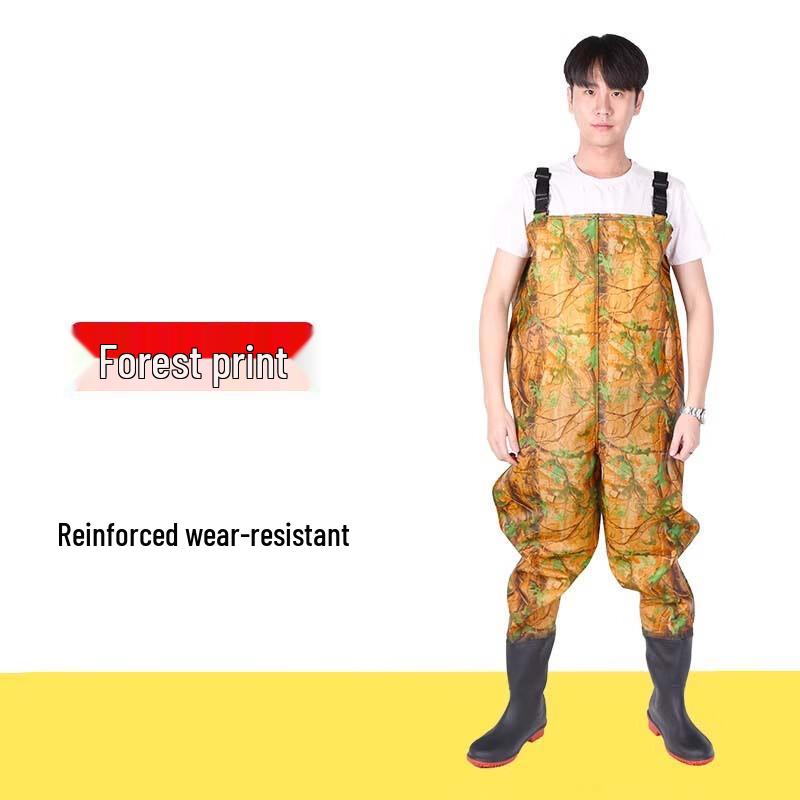 Мужской цельный дождевик с сапогами