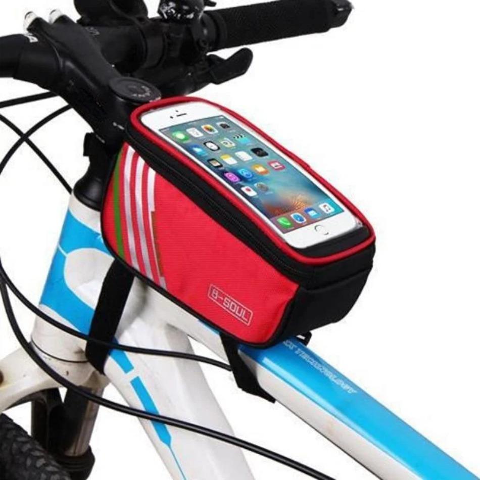 1 Pcs RTS Durable Outdoor Road Bicycle Waterproof Mobile Phone Bag Touch Screen Front Bag for Mountain Bike & Cycling