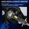 2 st 15000LM H1 LED Strålkastarlampor Mini Canbus H1 LED-lampa för Bilstrålkastare Fläktlös DRL-ljus Auto Diod Dimljus 12V 6500K Vit