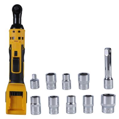 3/8" Cordless Ratchet Wrench for 20V Battery Electric Power Ratchet Variable Speed 400RPM Wrench Tool Adapter