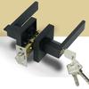 Black Square Door Handle Lock, Access Privacy Mask, Interior Bedroom and Bathroom, Hardware Accessories, Door Locks