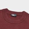 FILA F1911 Woven Sweater Fashion Comfortable Round Neck Long Sleeve Sweatshirt Men sweatshirt Wine-Red F51M449401F-WI