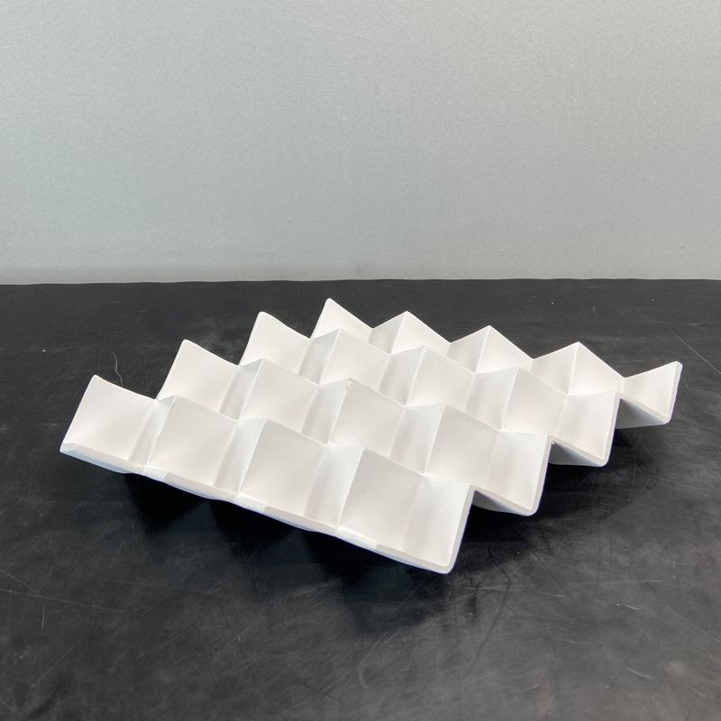 

Трехмерные подносы в форме ромба, скандинавские современные минималистичные украшения для дома, гостиной, модельной комнаты, отеля, мягкие декоративные украшения