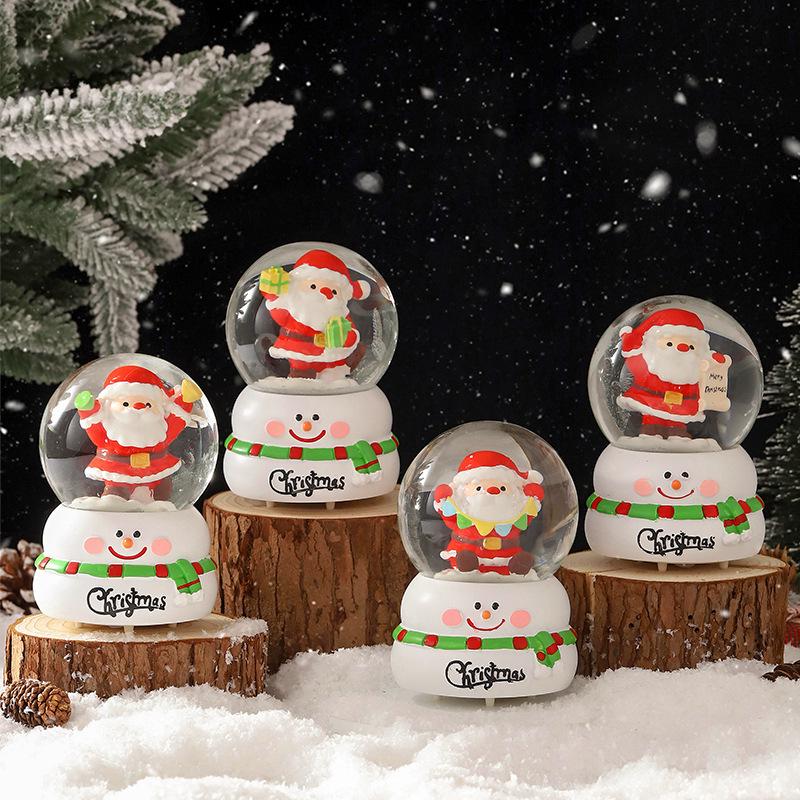 Christmas Crystal Ball Music Box Lantern Ornament