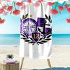 Ujpest FC Print Strandtuch, Großes Weiches Schnelltrocknendes Handtuch für Strand Camping Schwimmen