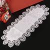 Flower Embroidery Oval Lace Tablecloth Vintage Dacron Europe Dining Tablecloth Oil Proof Washable Coffee Table Placemat Desk