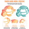 Color Kids 1PCS Turtle Silicone Teether Baby Chewing Toy Infant Teething Relief BPA Free Safe Nursing Sensory Toy 0-12 Months