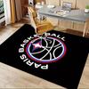1pc Paris Basketball Team Logo Office Carpet Soft Polyester Entrance Carpet Washable Non Slip Machin