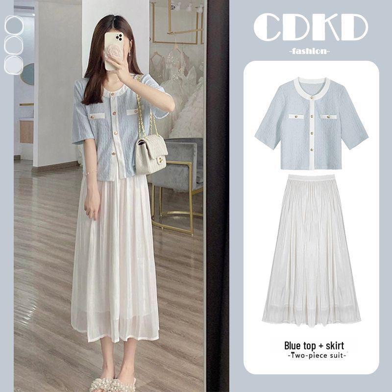 

Летнее платье-кардиган из двух частей для женщин, облегающее, грушевидной формы, 2024 г. Large