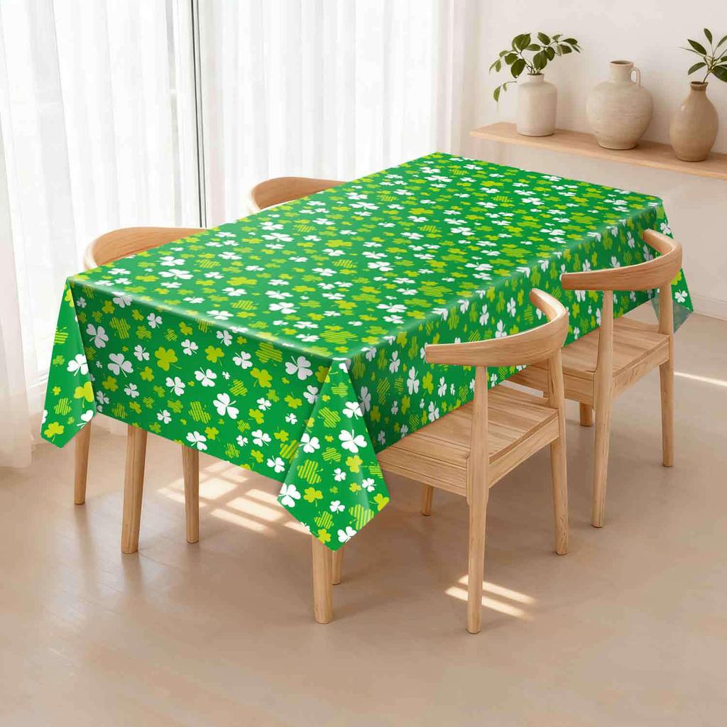 Disposable PEVA Cartoon Balloon Tablecloth - Oil-Proof, Thickened for Birthdays & Kindergarten Parties