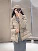Yuyan new stand-up collar short small waist down jacket shopping mall commoner light luxury waist jacket