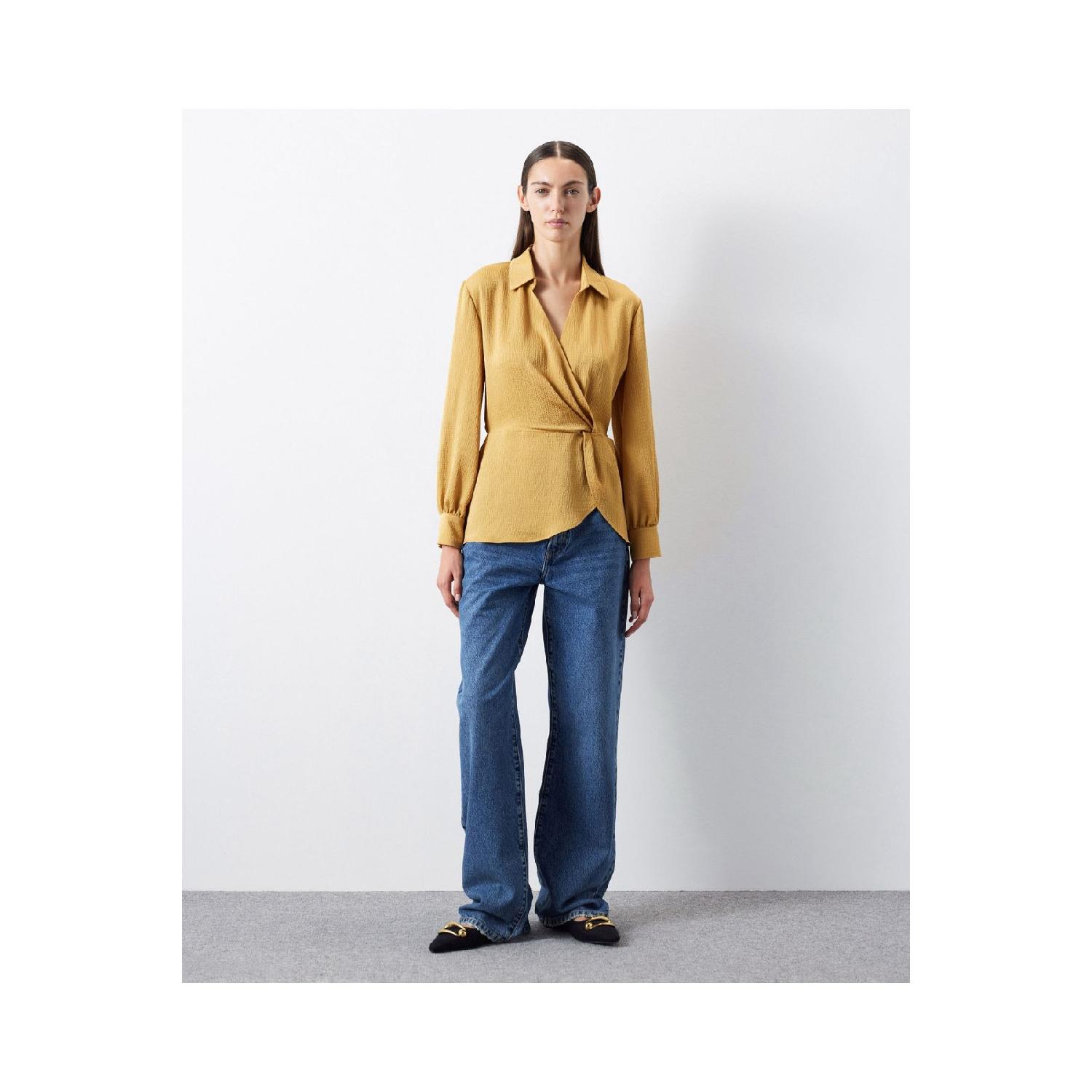 

Двубортная блузка 34 чёрный