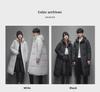 Winter Unisex Hooded Long Over-the-Knee Down Jacket - Thick Warmth with Versatile Style