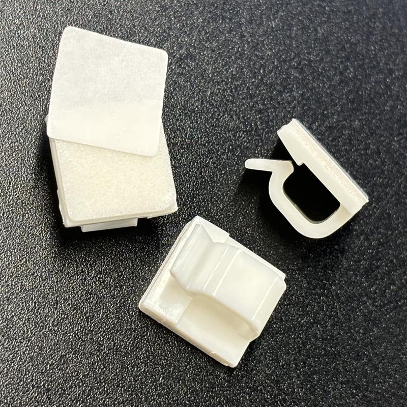 Self-Adhesive Cable Clip Holder - Plastic Wire Mount & Organizer