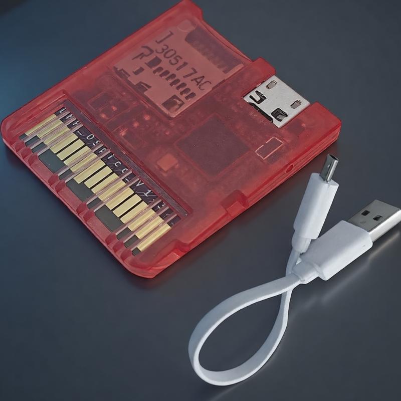 Game Reader Cartridge for Console Transparent Case Game Card Easy Firmware Update Low Power Consumption