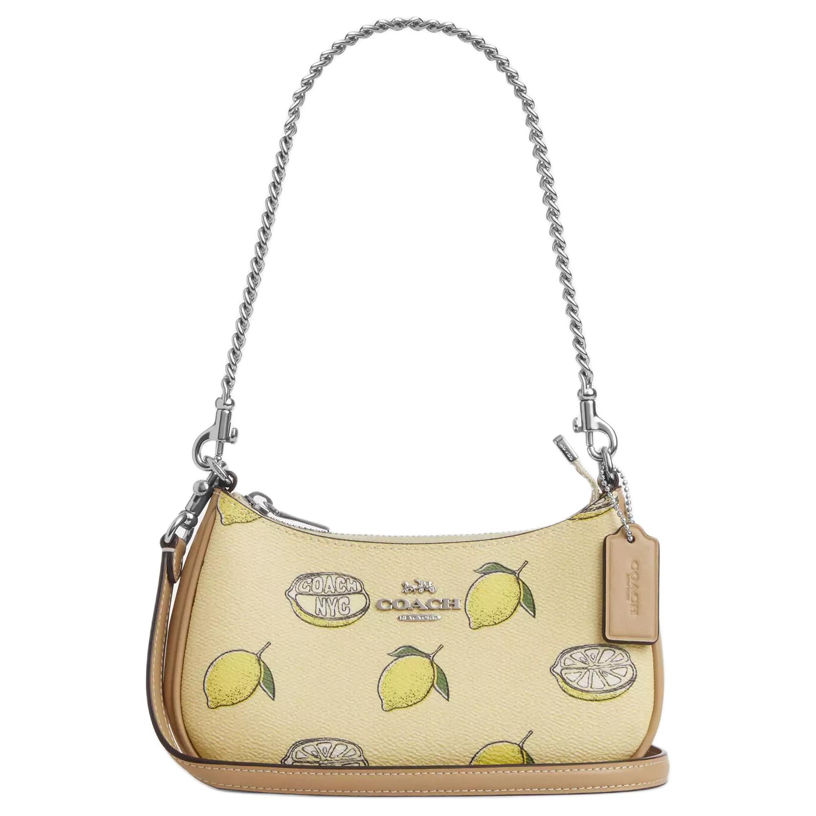 

Coach Teri 20 Lemon Print Silver Hardware Coated Canvas Crossbody Shoulder Bag Small Women bags Yellow CAL21-SVXUC Basic Set (Bag+Dust Bag)