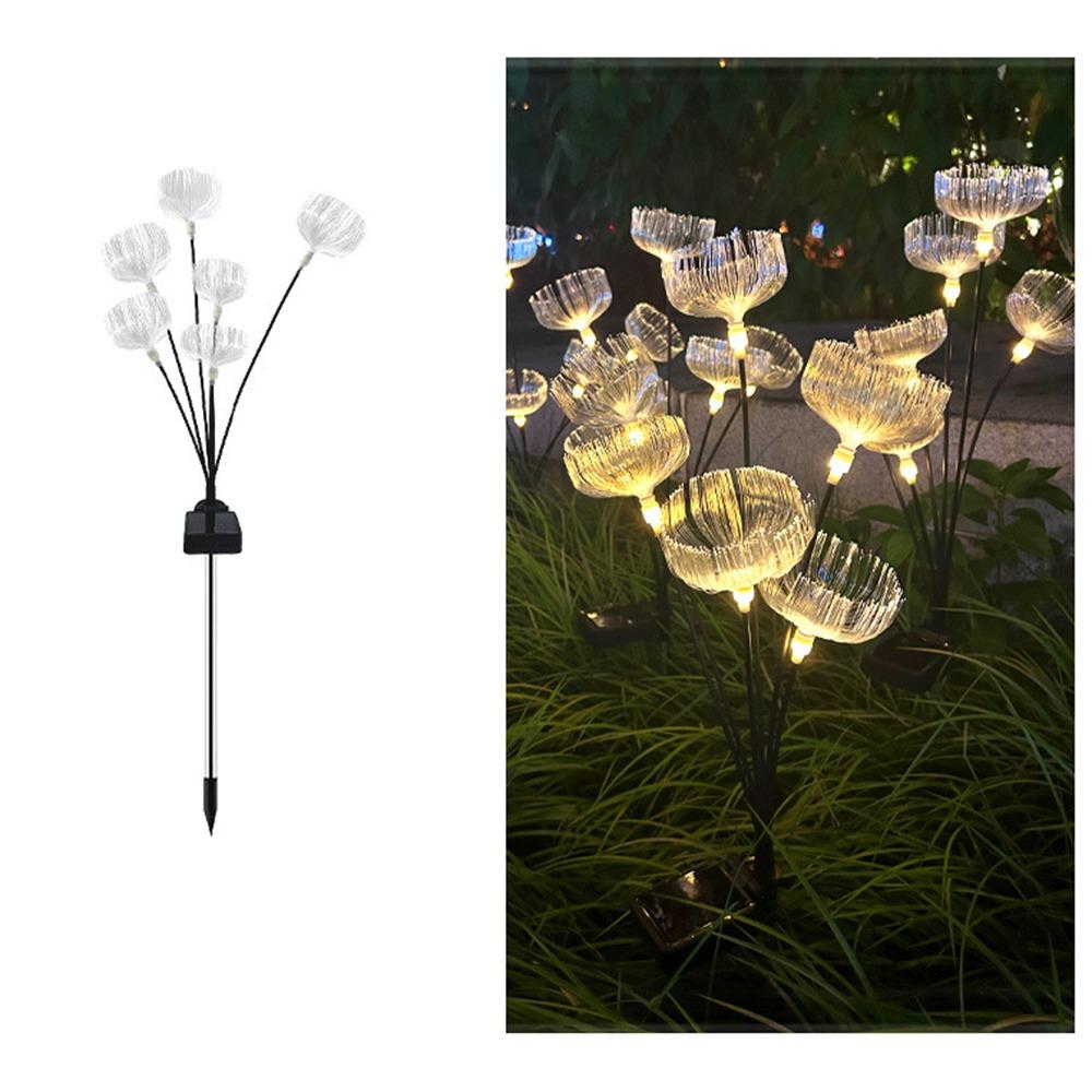 Solar Powered 6 Heads Jellyfish Light Waterproof Landscape Lawn Lamp  Garden Decoration