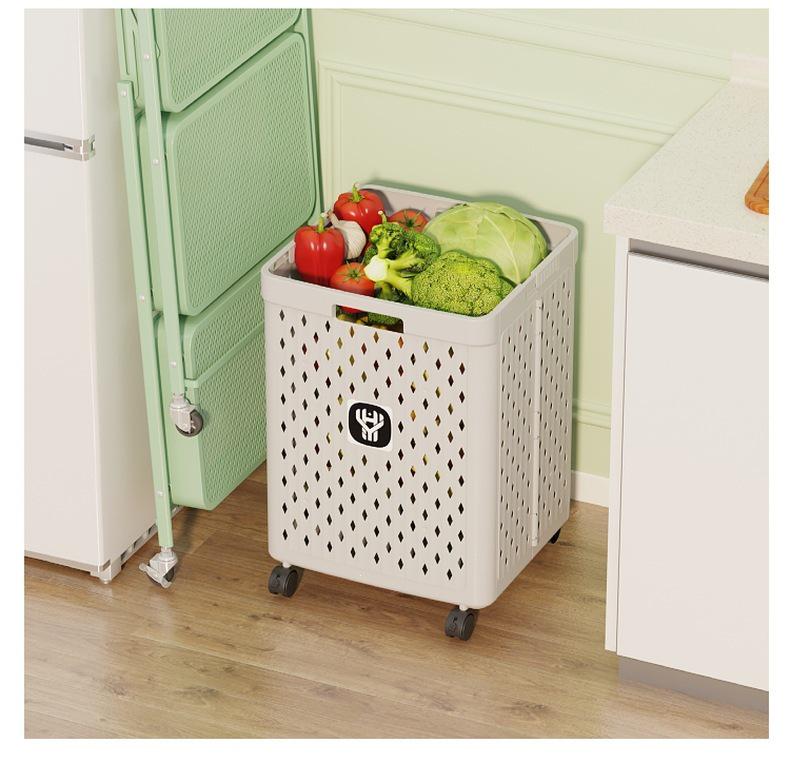 Portable Foldable Multi-functional Laundry Basket for Bathroom and Storage