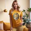Queen Cat T-Shirt Medallion Shirt Animal Tee - Gift for Girls Mom Dad Grandma Grandpa Family Sister Brother Mama Mother Crew Team Party
