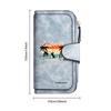California Surfing Pattern Long Wallet Multi Card Slot Casual Purse